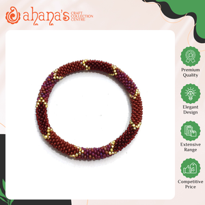 Pulsera de Cuentas de Vidrio para Mujer, Hecha a Mano, de Alta Calidad, Moderna, para Ocasiones Casuales, Ahana's - Product Image 2