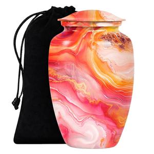 Urna Funeraria de Aluminio Moderna Personalizada con Diseño de Atardecer en el Océano |   Urna Conmemorativa Personalizada Hecha a Mano para Cenizas |   Fabricante OEM - Product Image 4