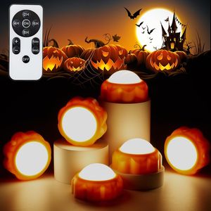 Luci LED a Forma di Zucca di Halloween con Telecomando e Timer, Decorazione Jack-O-Lantern a Batteria, Decorazioni per Halloween - Product Image 1