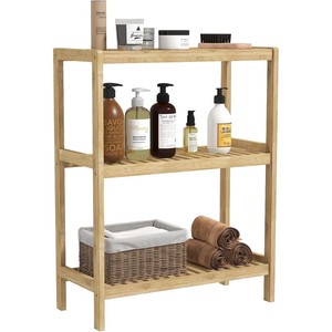 Estante de Almacenamiento Ecológico de Bambú de 3 Niveles, 45 cm, Acabado Natural, Venta al por Mayor - Product Image 2