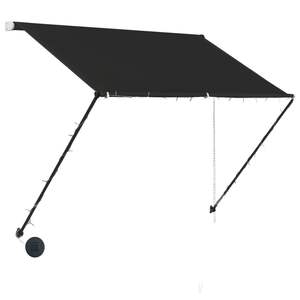 78.7 antracite tenda da sole retrattile "x 59.1" con luci da giardino a LED - Product Image 3