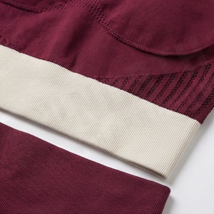 Top Trending <b>Elastic</b> Waist Solid Pattern <b>Belt</b> Decoration Wholesale Womens Yoga Set Gym Fitness Activewear Sports Gear - Product Image 5