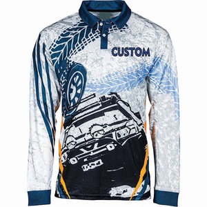 Custom Men’s Fishing Polo Shirts UV Protection Quick Dry Breathable Performance Wear - Product Image 4