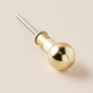 Polished Brass Ball Cabinet Knob Round Decorative <b>Drawer</b> <b>Pull</b> Furniture Handle Wardrobe Cupboard Door Hardware Accent - Product Image 1