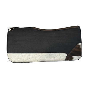 Tapis de selle en feutre de laine pour chevaux de style western, personnalisé et de qualité supérieure, avec renforts en cuir, équipement d'équitation, fabricant en gros, Inde - Product Image 2