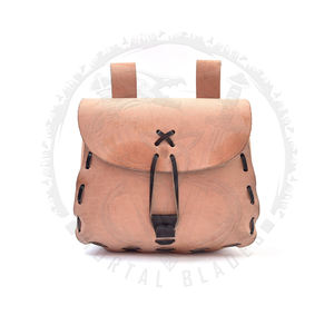 Médiéval Viking argent pochette sac Cosplay suspendu ceinture taille sac unisexe cuir cordon sac porte-monnaie fête accessoires accessoire - Product Image 1