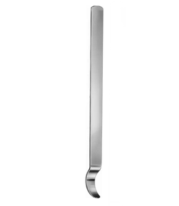 Retractor óseo de cadera tipo palanca curvo de 300 mm (11.34 pulgadas) con punta roma, ancho de mandíbula de 6.2 mm y ancho de mandíbula interna de 28 mm, tipo Hohmann, en venta - Product Image 3