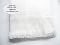 Ensemble de serviettes Ihram pour hommes en coton de qualité supérieure, légères, respirantes, super blanches, séchage rapide, pour le Hajj, l'Omra, les voyages, l'hiver, l'été, adultes
