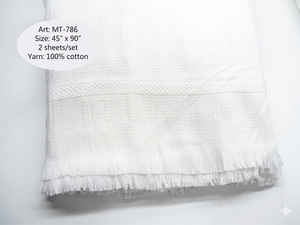 Juego de toallas Ehram Ihram para hombre, de algodón de primera calidad, ligeras, súper blancas, de secado rápido, para Hajj, Umrah, viajes, de alta absorción, para todos. - Product Image 3