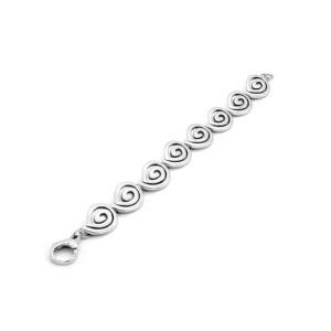 Pulsera de Cadena con Eslabones en Espiral de Lágrima - Product Image 1