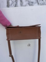 Nouveauté : Sac bandoulière en cuir à carreaux, fait main, léger, style western, élégant