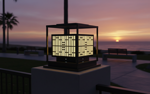 Decorative Outdoor Solar Pillar <b>Light</b> for Villa Garden Hotel Resort Post Lamp <b>Wireless</b> Waterproof Decor AC 200V IP65 - Product Image 6