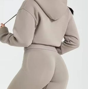 Women's Cropped Hoodie Long Sleeve Pullover Sweatshirt with Premium Cotton Blend Fabric Soft Feel for Casual Daily Wear - Product Image 5