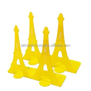 Equinox Neo vàng kim loại bookends với tháp Eiffel thiết kế trang trí cuốn Sách kết thúc cho cuốn sách stoppers và hoàn toàn tùy biến