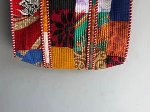Bohemian <b>Patchwork</b> Corduroy Tote <b>Bag</b> With Soft Handle Open Top Daily Use For Women <b>Bag</b> for Girls Kids gift for her - Product Image 5
