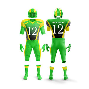 Ensembles de vêtements de sport de haute qualité pour hommes, nouvelle arrivée, vente en gros, maillot de football américain brodé, sublimation numérique, hauts unis - Product Image 5