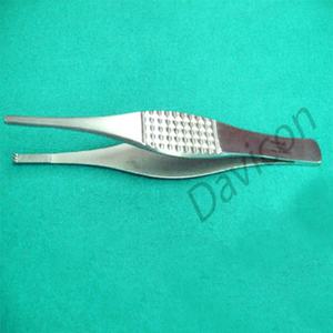 Forceps de tocador de acero inoxidable, instrumento quirúrgico serrado, 4,7/8 - Product Image 1