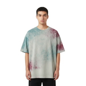 Camisetas de Alta Calidad para Hombre, Corte Cuadrado, 100% Algodón, Cuello Alto, Hombros Caídos, Fabricante de Camisetas de Peso Pesado - Product Image 1