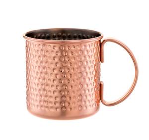 Tazas Moscow Mule de Cobre Martillado de 16oz, con Revestimiento de Acero Inoxidable, Taza de Cerveza Metálica, Taza de Café Color Oro Rosa, Vajilla para Bebidas y Cócteles de Grado Alimenticio - Product Image 3
