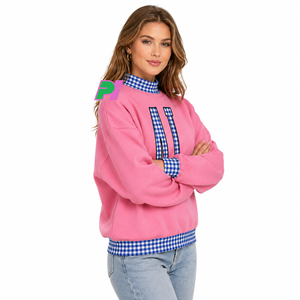 Sweat-shirt à col montant pour femme Alabama avec broderie AL personnalisée, 100 % coton, streetwear, respirant, design hiver - Product Image 4