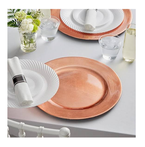 Plato de cobre para servir, hecho a mano, vajilla elegante, plato de cobre premium para servir. - Product Image 1
