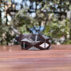 เข็มขัดหนังควายแบบมีสายเคลือบเงา หัวเข็มขัดโลหะผสมสังกะสี งานแฮนด์เมด คุณภาพพรีเมียม ความกว้าง 35 มม. ทนทาน - Product Image 2