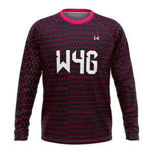 Custom Sublimation Men's Full Sleeve Crew Neck Gym Shirt Eco Friendly Yoga Workout Leisure <b>Top</b> Quick Dry OEM Factory - Product Image 1
