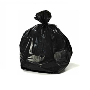 Black LDPE Moisture Proof Heat Seal Zipper Top Disposable Food Grade Household Trash Bags for <b>Kitchen</b> Waste - Product Image 5
