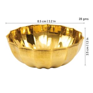 Soporte de latón para cuencos de Puja, Chandan, Kunkuma y cúrcuma, con diseño de paraguas, multiusos, para decoración del hogar o templo. - Product Image 6