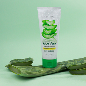 Espuma Limpiadora Facial NATINDA con Aloe Vera 130ml - Product Image 2