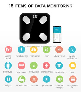 Qc WH01 lớn màu xanh răng LCD hiển thị kỹ thuật số phòng tắm quy mô kỹ thuật số cơ thể chất béo trọng lượng phòng tắm quy mô - Product Image 4