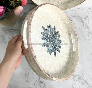 Plateau en nacre avec pièce polie à la main et à la main pour une taille personnalisée - Product Image 5