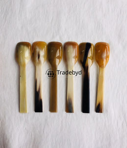 ช้อนเสิร์ฟทำมือจากเขาควายธรรมชาติ คุณภาพพรีเมียม เป็นมิตรต่อสิ่งแวดล้อม ปลอดภัยสำหรับเครื่องล้างจาน สำหรับใช้ในครัวและรับประทานอาหาร โดย Tradebyd - Product Image 3