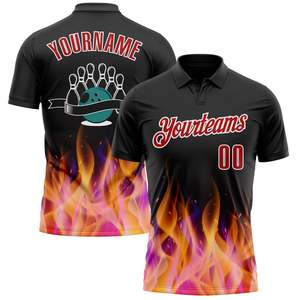 Personalized Sublimation Golf Polo 100% Polyester Sports Team Shirt <b>Custom</b> Club Uniform OEM Wholesale Printed Logo Athletic Wear - Product Image 1