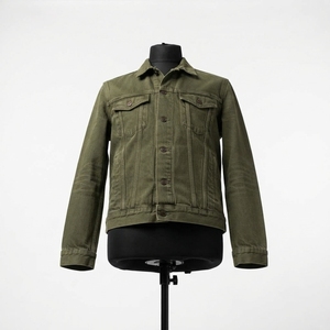 Comfortable Stylish Winter Hooded Denim <b>Jacket</b> for <b>Men</b> Streetwear Casual Outerwear Modern Fit Stand Collar Front 100% Cotton - Product Image 4