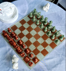 Juego de Ajedrez Internacional Lid-aBase, Piezas de Resina de Alta Gama, Tablero de Ajedrez Doble Rey en Color Amarillo, Negro y Ébano, Digital - Product Image 5