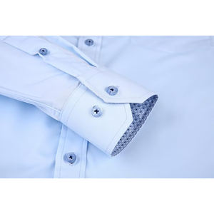 Camisa de vestir para hombre, nueva moda, precio económico OEM, súper calidad, transpirable, logotipo/colores personalizados, camisa de vestir para hombre de última tendencia. - Product Image 6