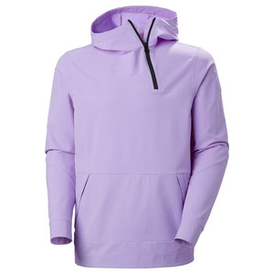Unisex for Quarter <b>Zip</b> <b>Hooded</b> Sweatshirt Regular Fit Knitted Solid Color Casual Autumn Wear 100% Cotton Fleece Breathable - Product Image 1