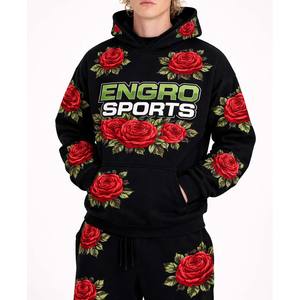 Veste de baseball personnalisée à imprimé floral sur le corps et les manches, logo brodé, streetwear haut de gamme. - Product Image 6
