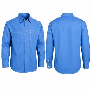 Custom Brand Fire Proof Waterproof FR Twill <b>Welding</b> FRC Workwear Long-sleeved Work <b>Shirt</b> 100% Polyester - Product Image 1