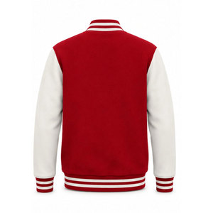 Veste universitaire Delta Sigma Theta rouge et blanche avec lettres brodées, logo du chapitre, style preppy pour homme, collection printemps 2027 - Product Image 3