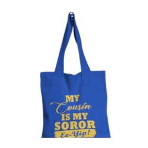 Family Soror Canvas <b>Tote</b> Bag for Women Large Capacity Shoulder Carry Bag Reusable Casual Shopping <b>Book</b> Bag Custom Wholesale - Product Image 2