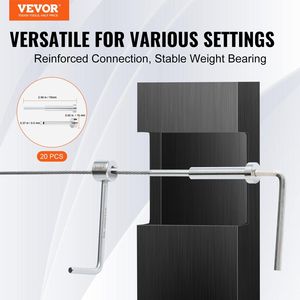 Kit da 20 Pezzi in Acciaio Inossidabile T316 con Terminale a Perno a Scomparsa da 1/8 di Pollice per Ringhiere a Cavo - Dispositivi di Assistenza - Product Image 2