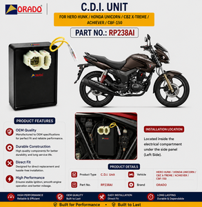 hero hunk honda unicorn cbz xtreme achiever cbf 150 cdi unit export quality for two wheeler spare parts india orado - Product Image 3