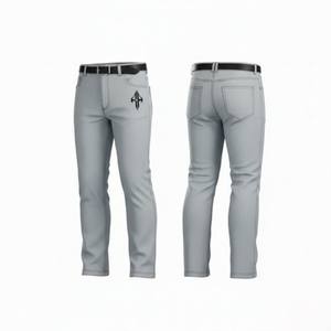 กางเกงยีนส์ผู้ชายคุณภาพสูงรุ่นใหม่ น้ำหนักเบา ผ้าฝ้าย 100% ระบายอากาศได้ดี ทรงตรงกลางลำตัว สไตล์ลำลอง ผ้ายีนส์ฟอกแบบพิเศษ รุ่น RIVIAN ATLANTIC  ปรับแต่งได้ - Product Image 1