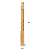 Poteaux de balustrade et rampes d'escalier modernes en bois massif pour usage résidentiel – Durables, écologiques, couleur personnalisable – Escalier de balcon