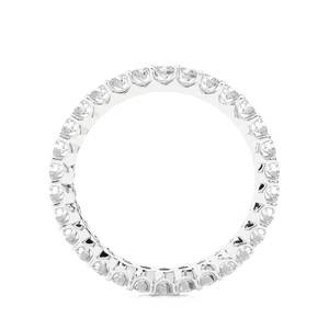 VVS1 Lab Made Round Diamond <b>Stacking</b> Band in 14K/18K Gold Engagement <b>Ring</b> Style Full Eternity Platinum Delicate Diamond <b>Ring</b> - Product Image 3