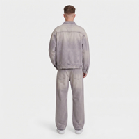 Veste en jean déchirée à patchs style hip-hop pour homme, coupe ample et oversize, idéale pour l'hiver
