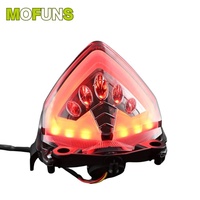 Luz Trasera LED MOFUNS con Indicador para Motocicleta CBR500R 2013-2015, Certificación E-mark, Material ABS+PC, Lente Ahumada/Transparente