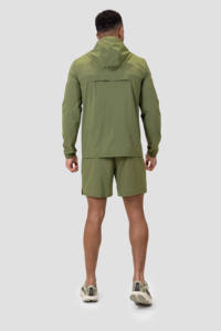 Ensemble de survêtement coupe-vent personnalisé pour homme, short et veste, ensemble jogging deux pièces avec fermeture éclair, polyester - Product Image 4